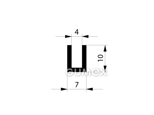 GUMMIPROFILE U-FORM - EPDM